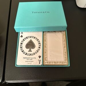 Tiffany & Co. Playing Card Set in Signature Blue and Gold Accents